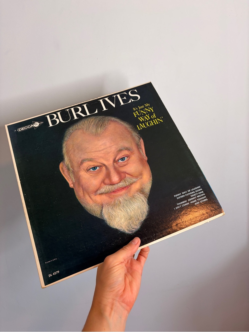 Burl Ives Vintage Vinyl Record "It's Just My Funny Way of Laughin'"